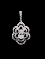 SILVER MOISSANITE CHAIN PENDANT